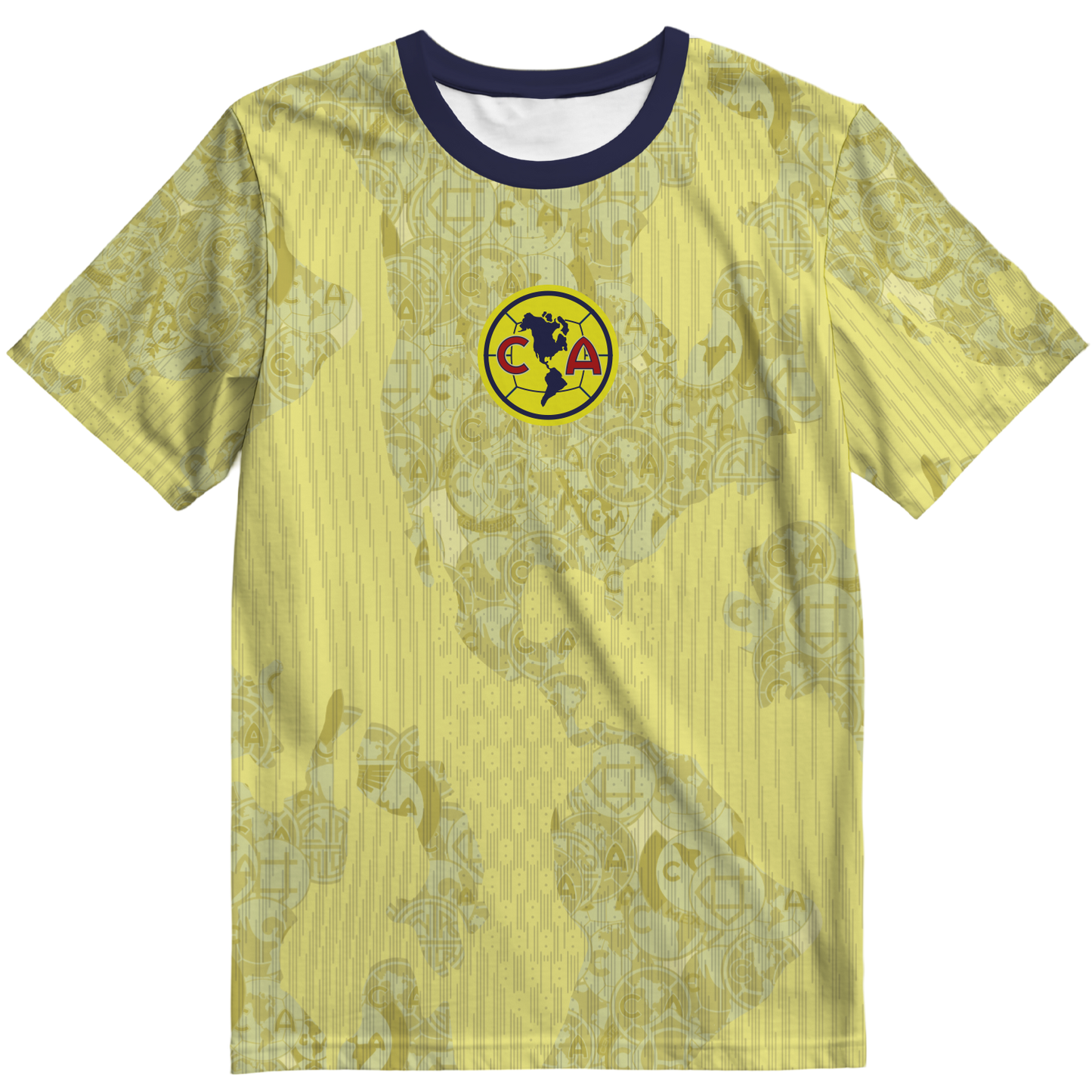 Playera America Mapa Amarilla