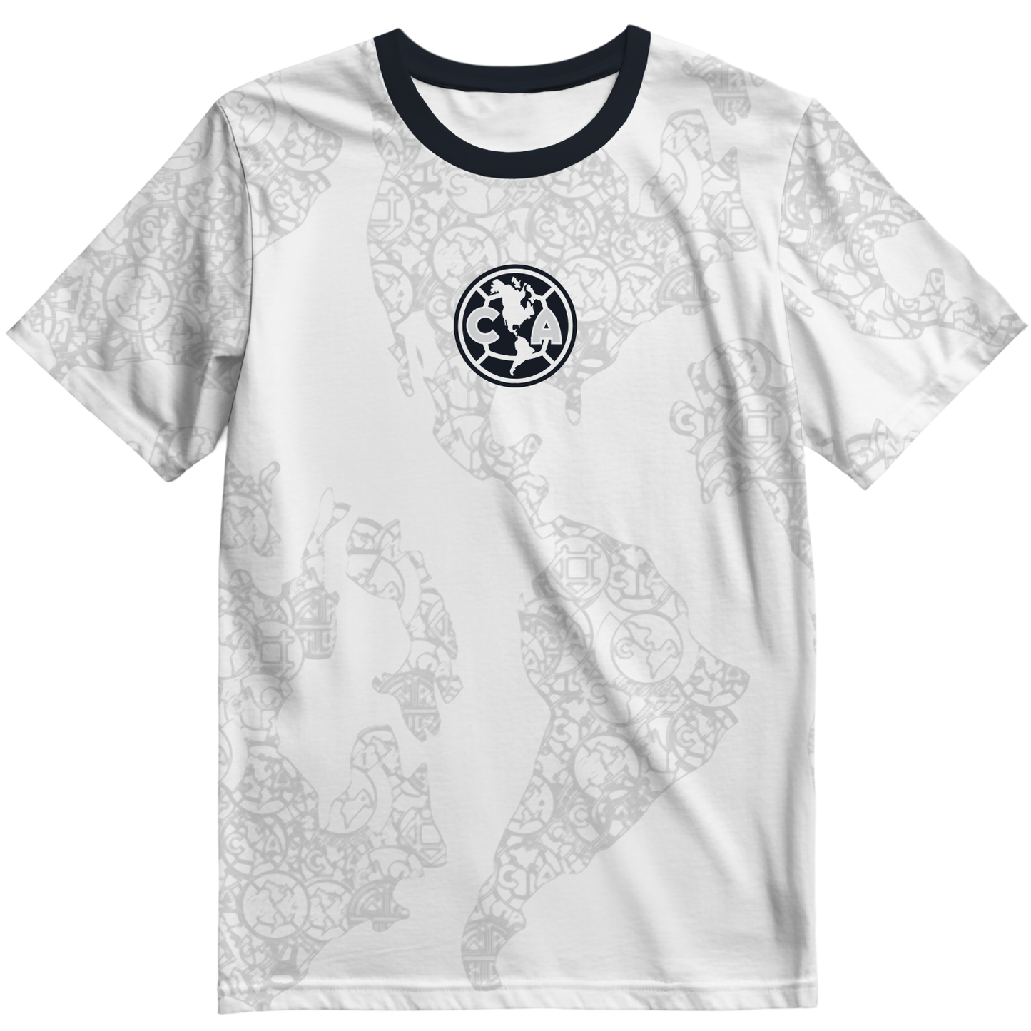 Playera America Mapa Blanca