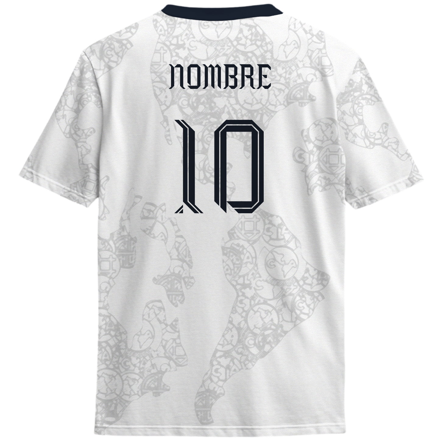 Playera America Mapa Blanca