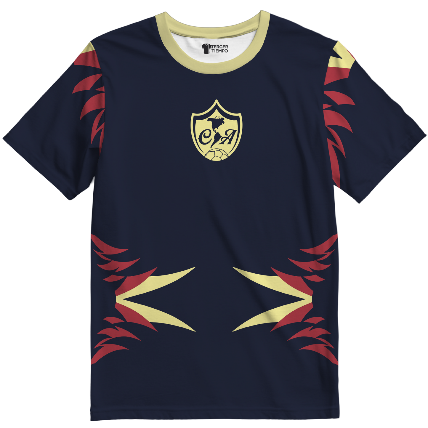 Playera America Plumas Azul