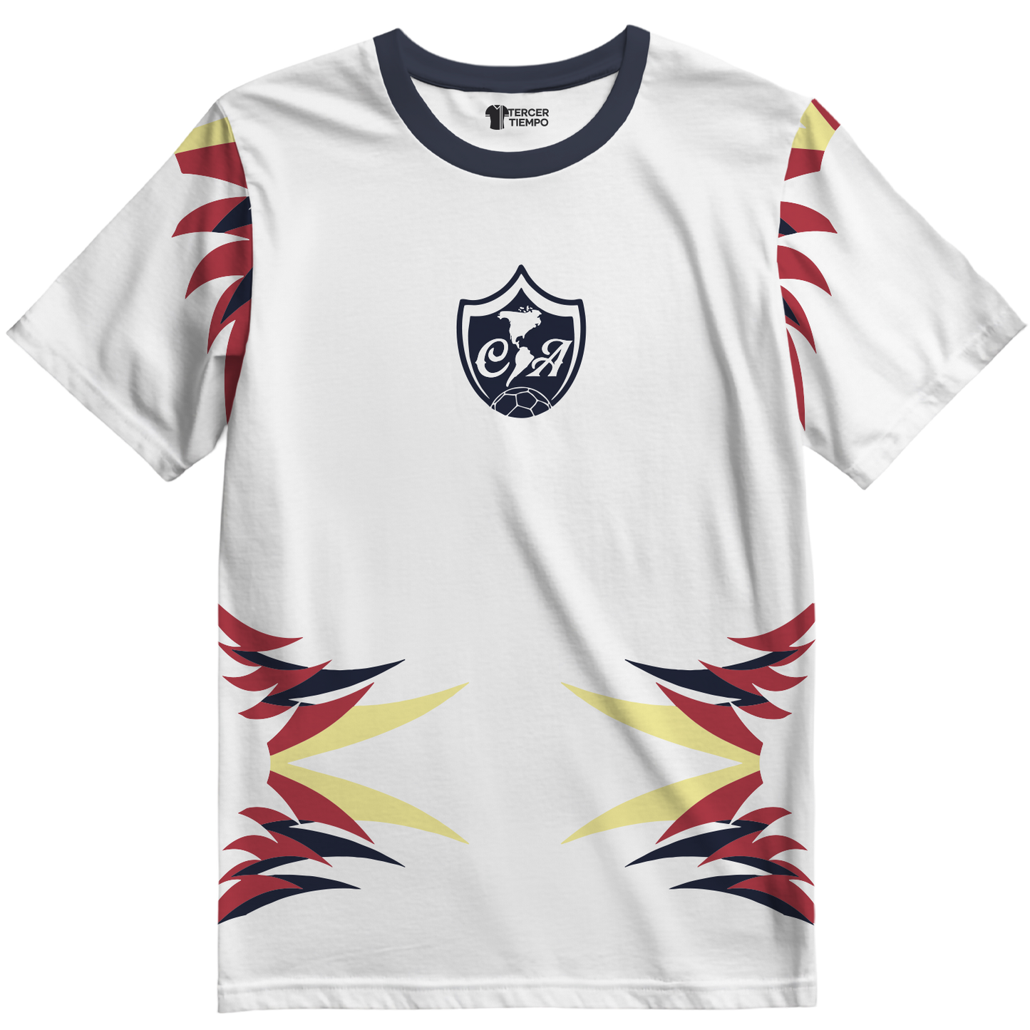 Playera America Plumas Blanca