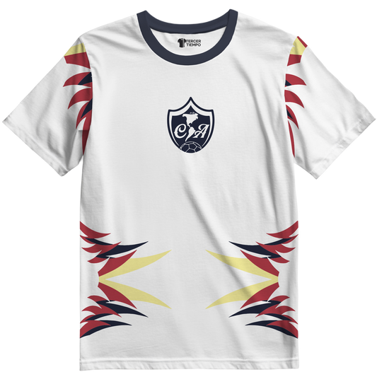 Playera America Plumas Blanca