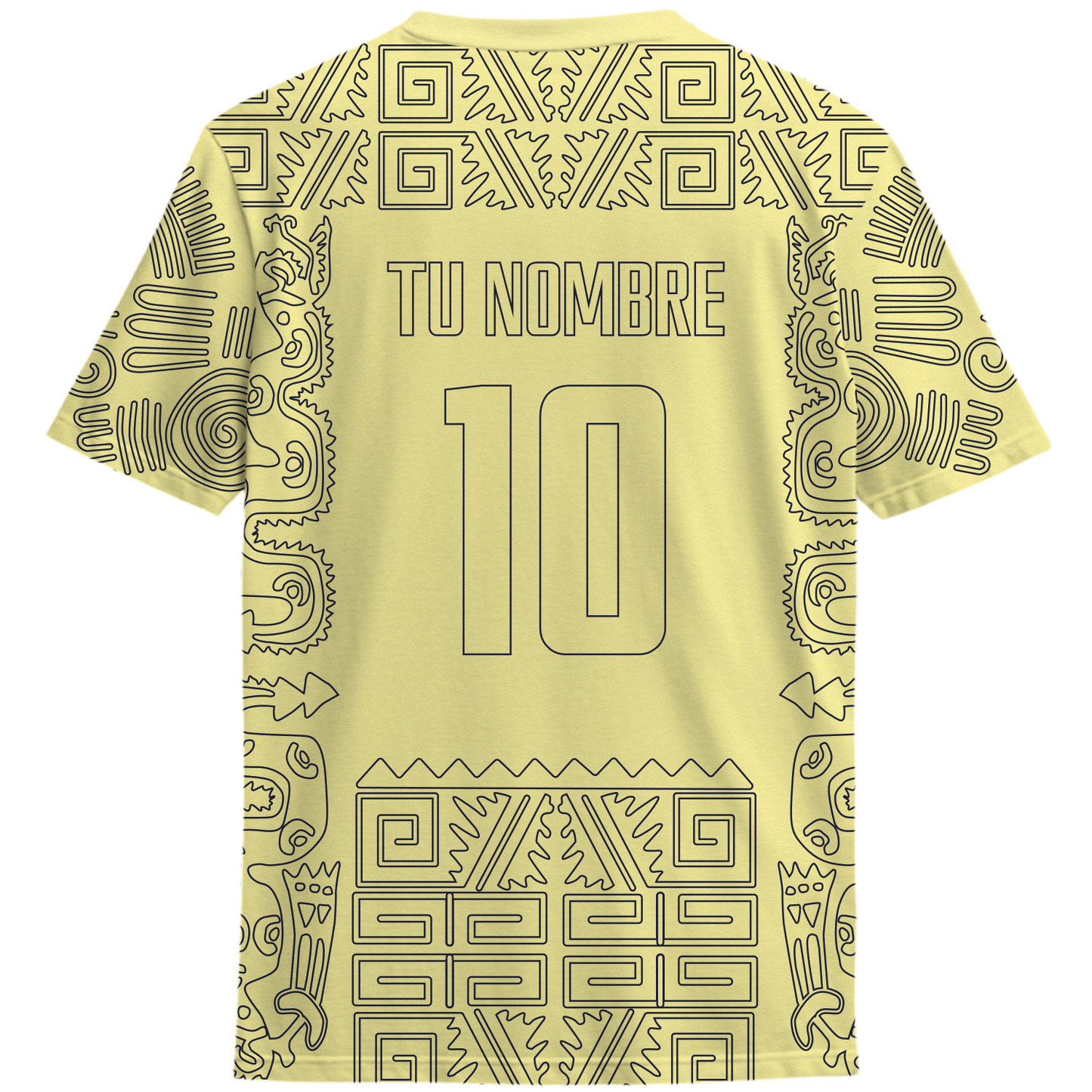 Playera America Símbolos Amarilla
