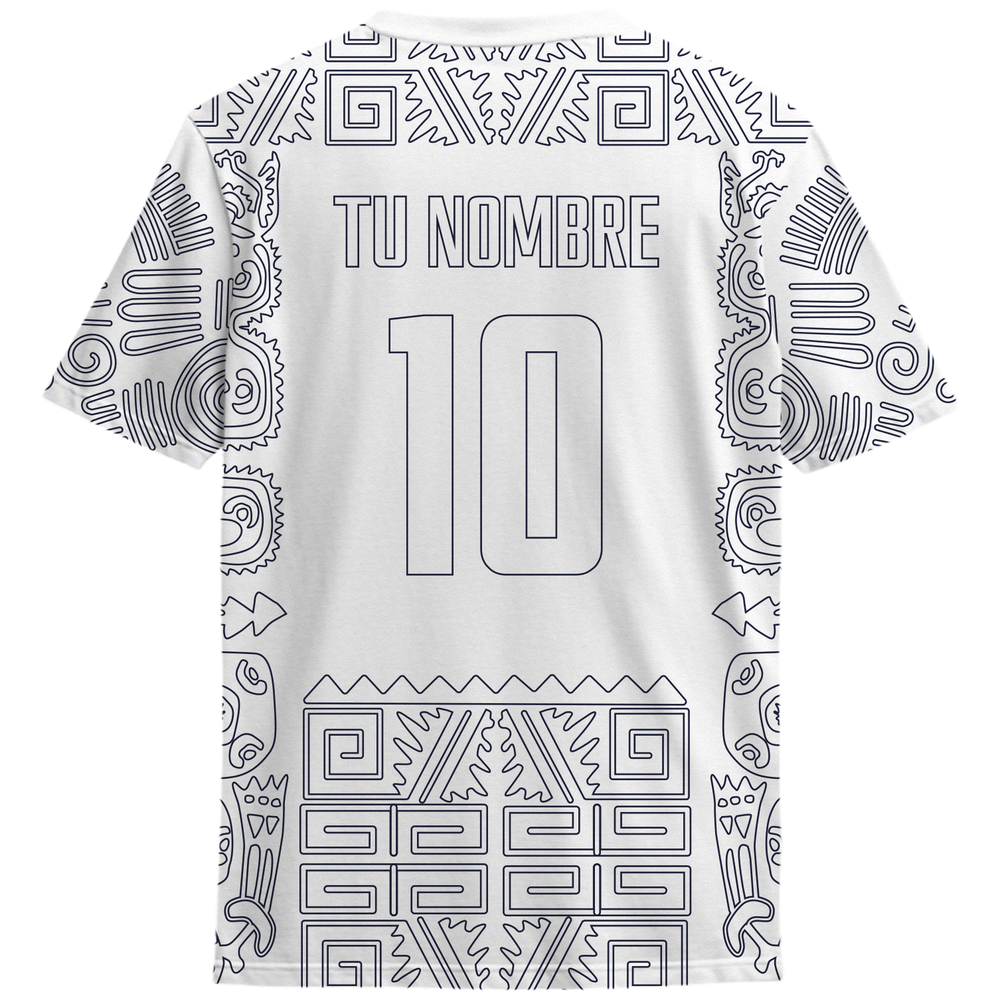 Playera America Símbolos Blanca