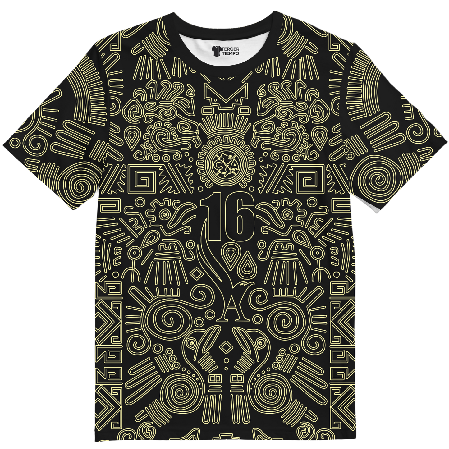 Playera America Símbolos Negra