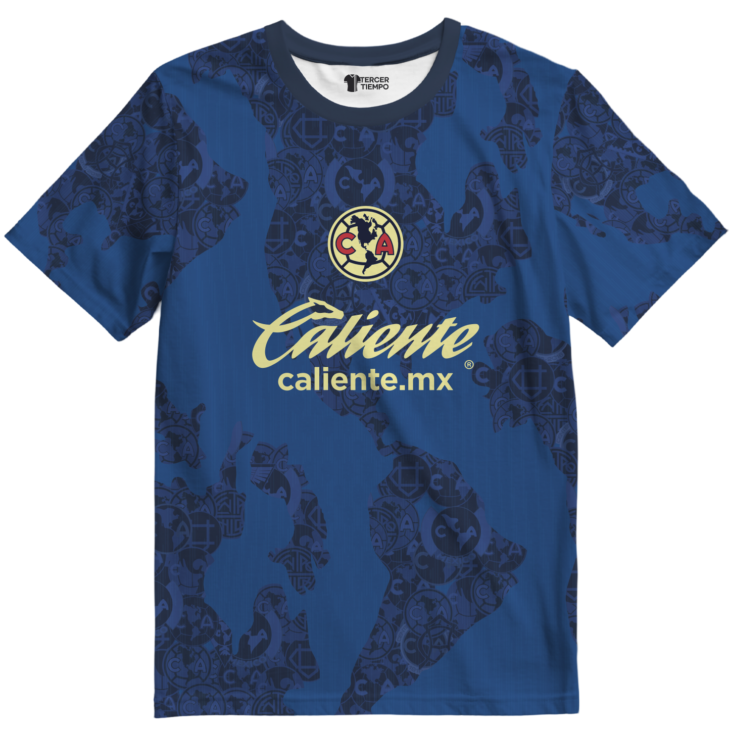 Playera America Visitante 25 azul
