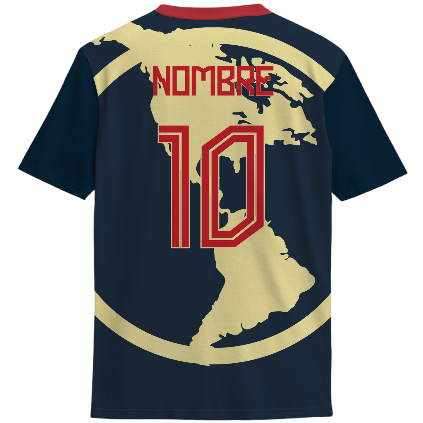 Playera America continente azul