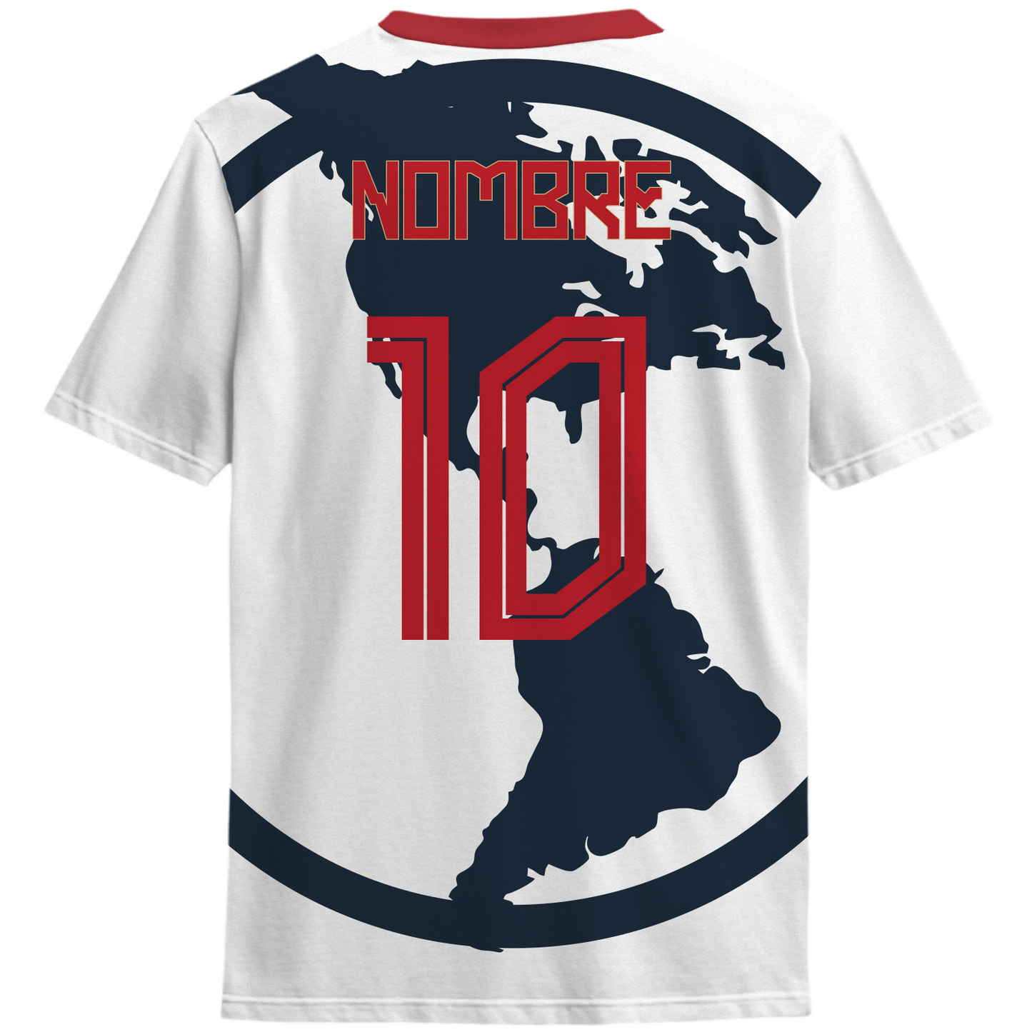 Playera America continente blanca