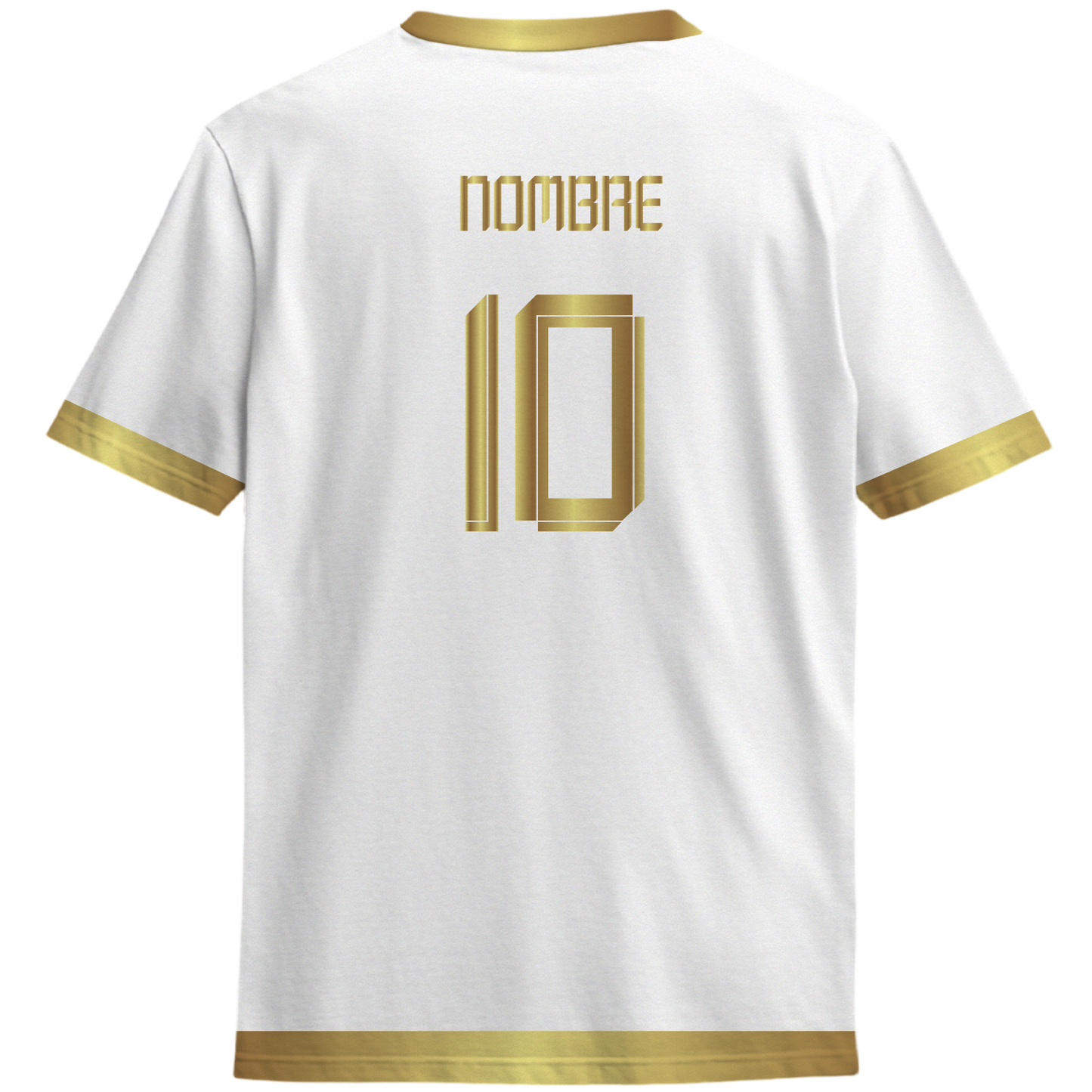 Playera America Campeon Dorada Blanca