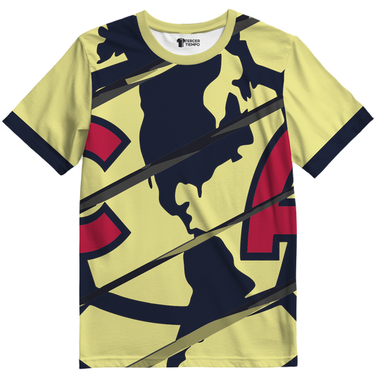 Playera America Escudo Amarilla