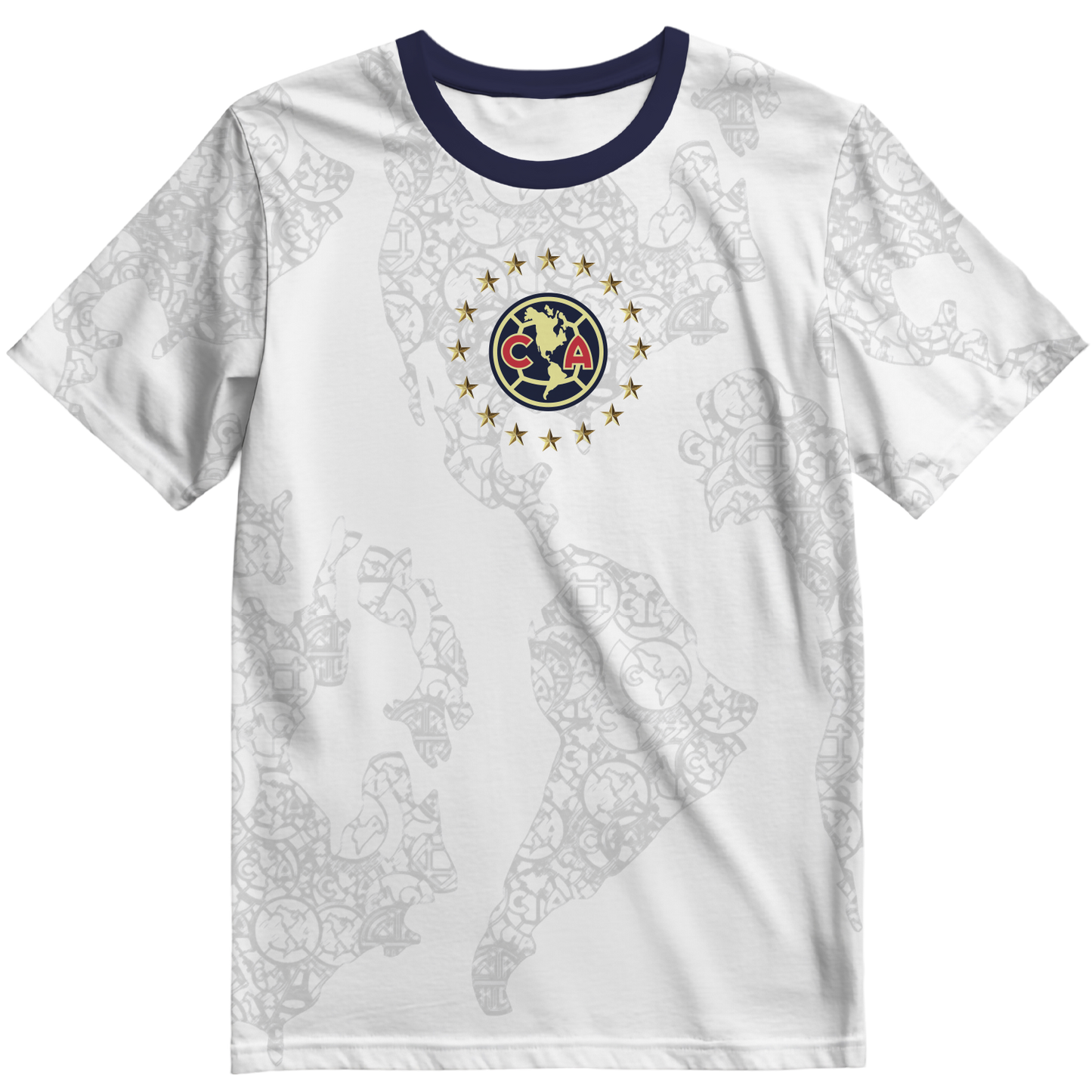Playera America Tricampeon Blanca