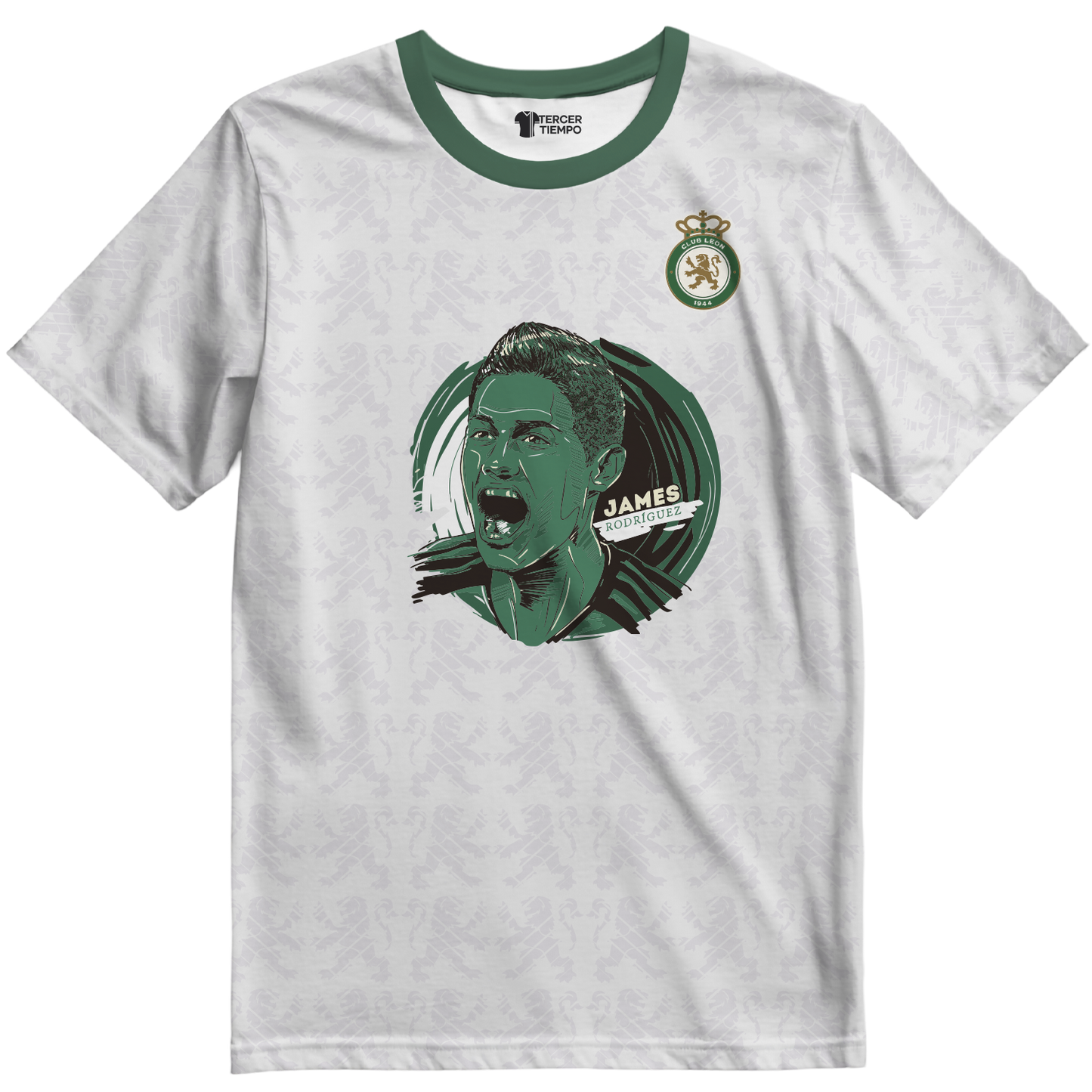 Playera Leon Local 25 James Blanca