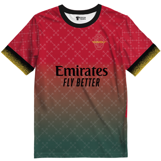 Playera Milan cuarta 25 Roja