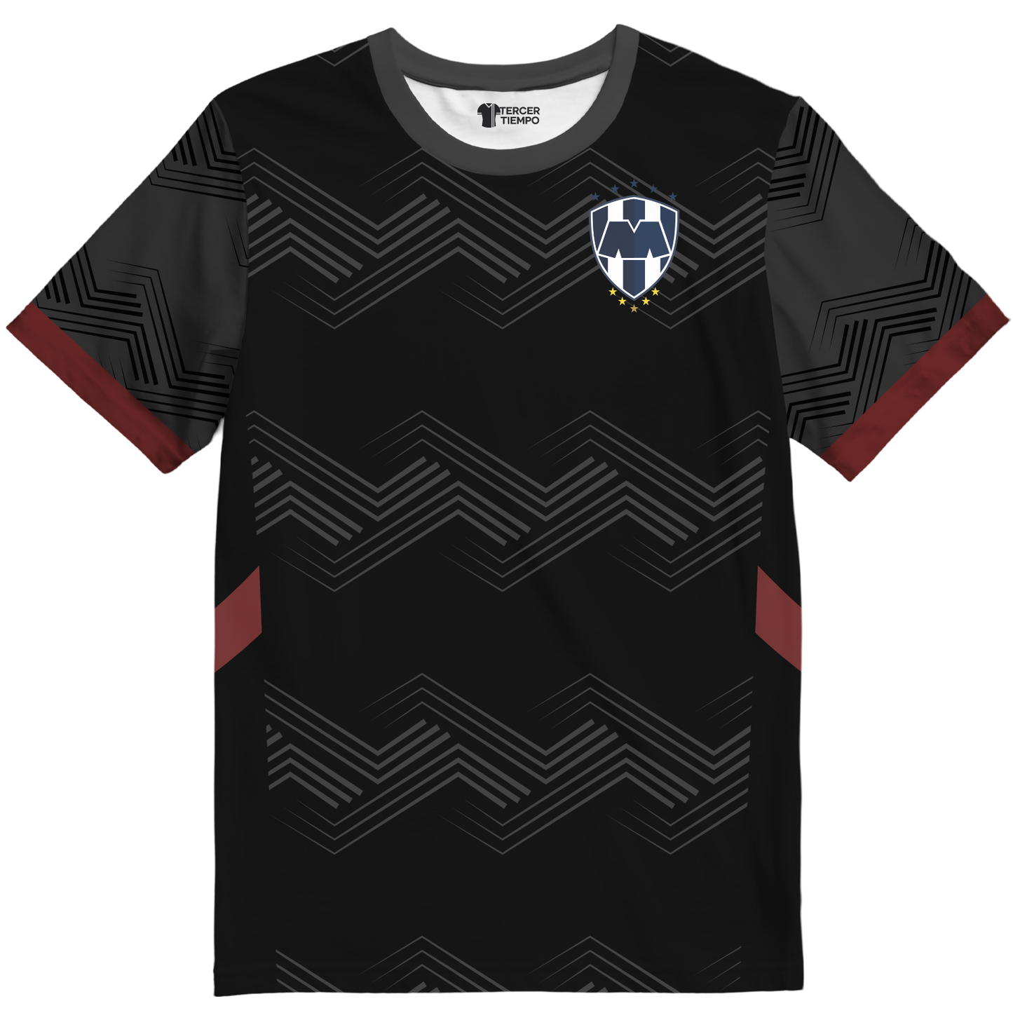 Playera Monterrey Visitante 25 Negra