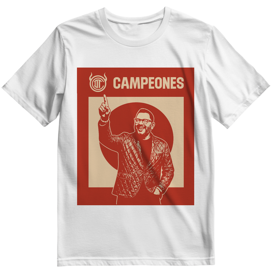 Playera Algodon Toluca Campeon 4 Blanca