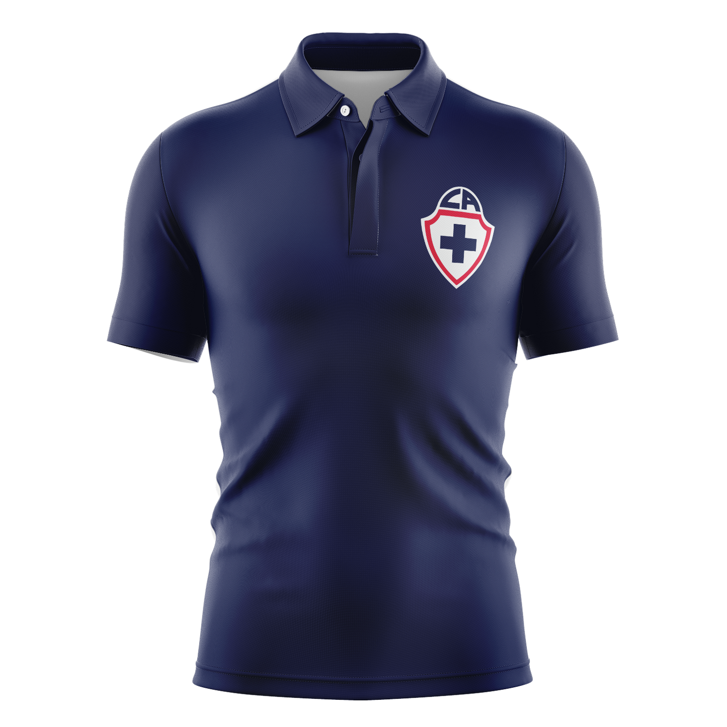 Playera cruz azul retro visitante 2 polo