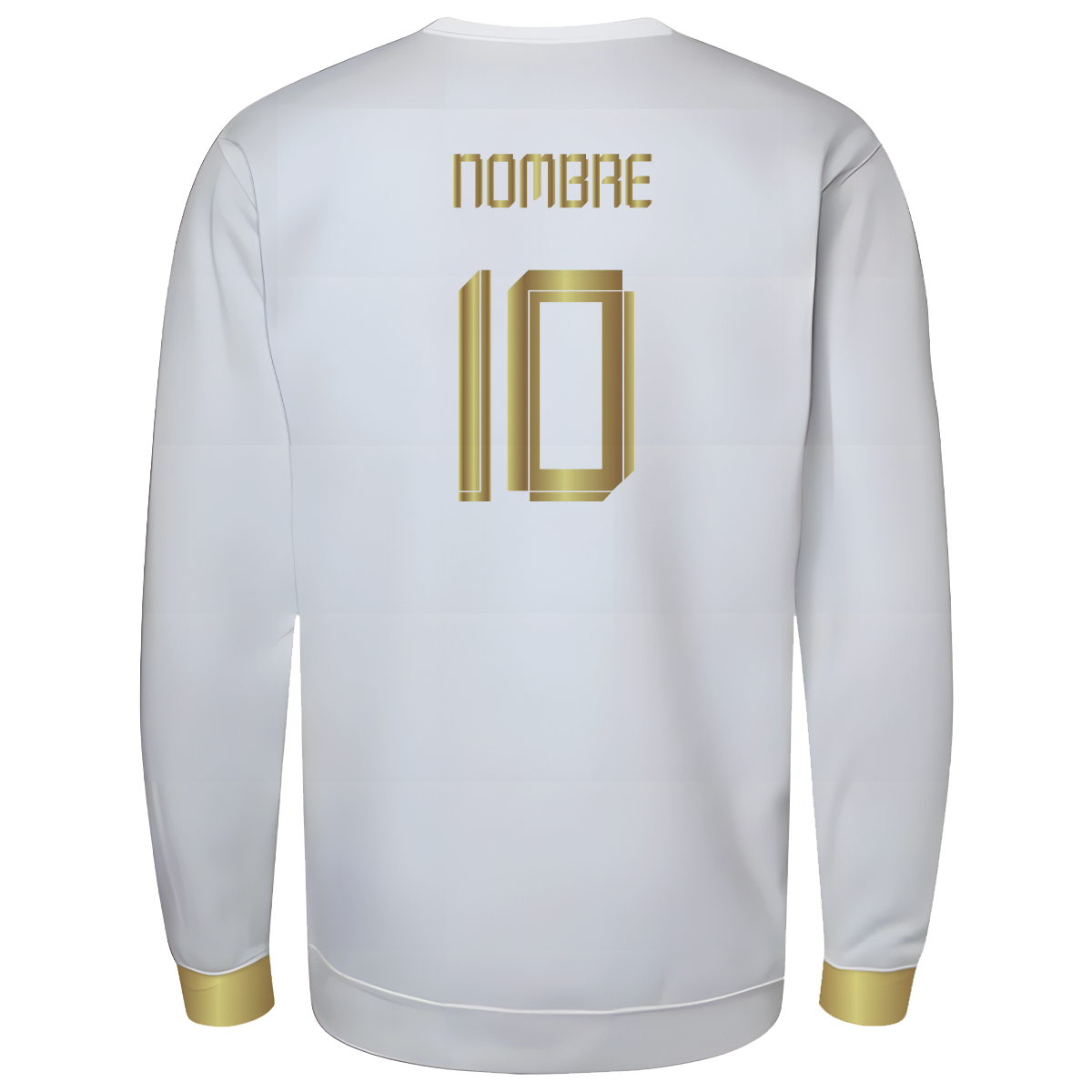 Sueter America Dorada Tricampeones Blanca