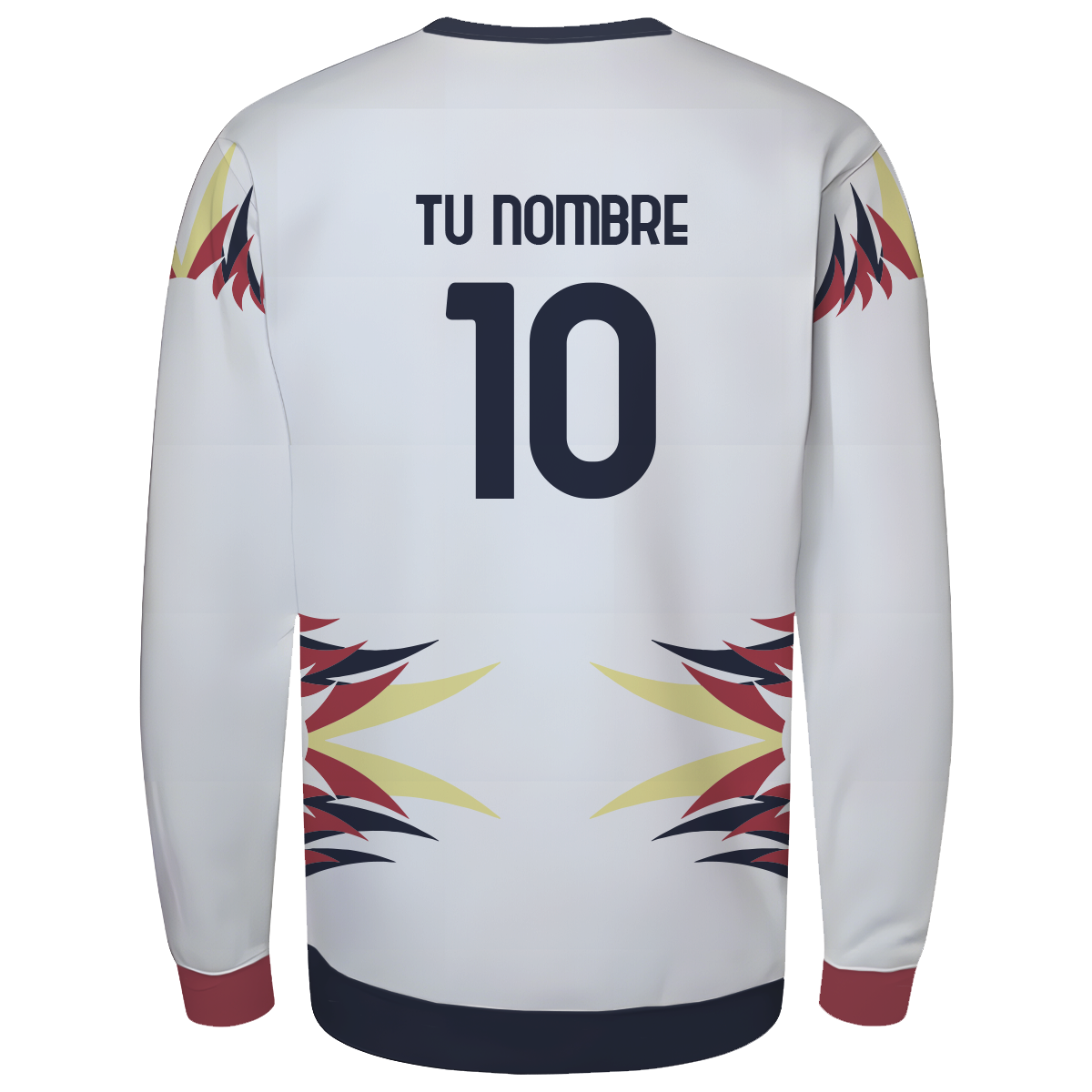 Sueter America Plumas blanco