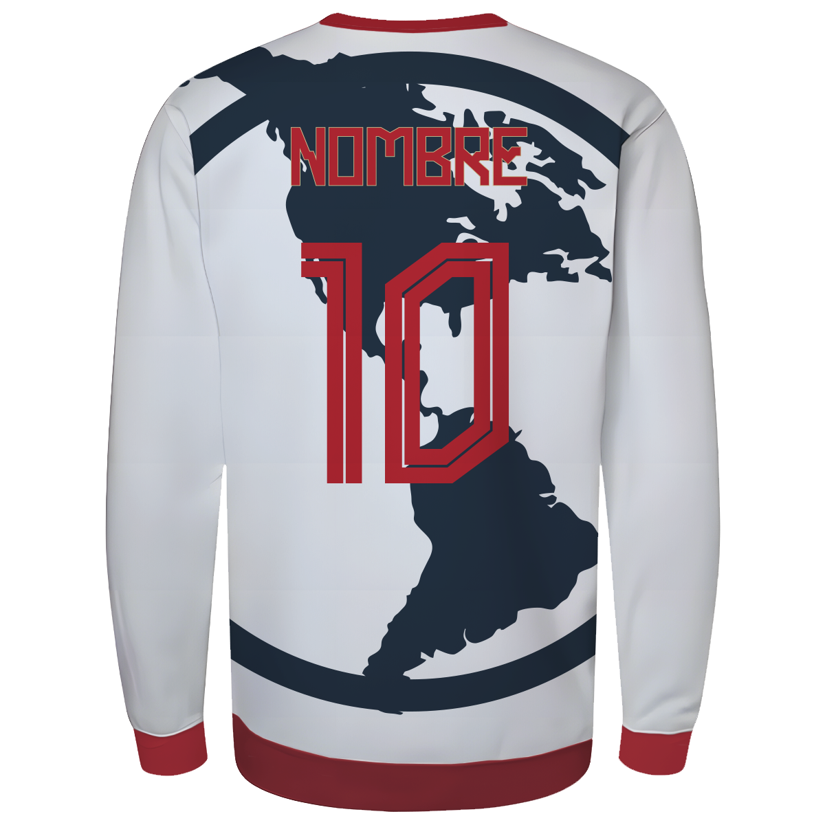Sueter America continente blanca
