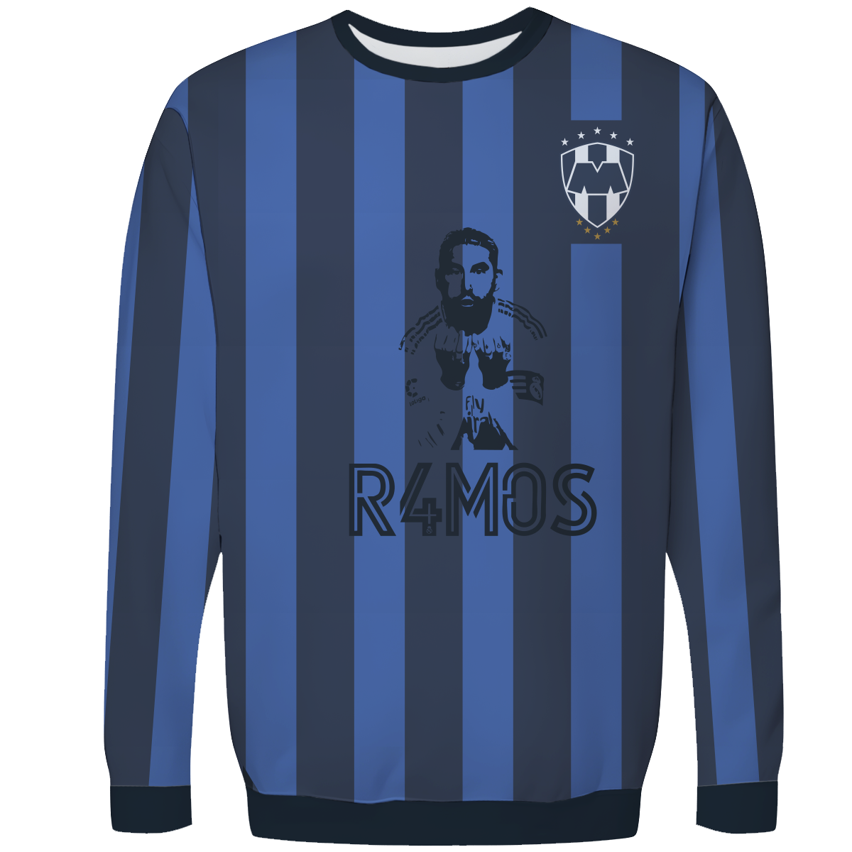 Sueter Monterrey local 25 Ramos azul