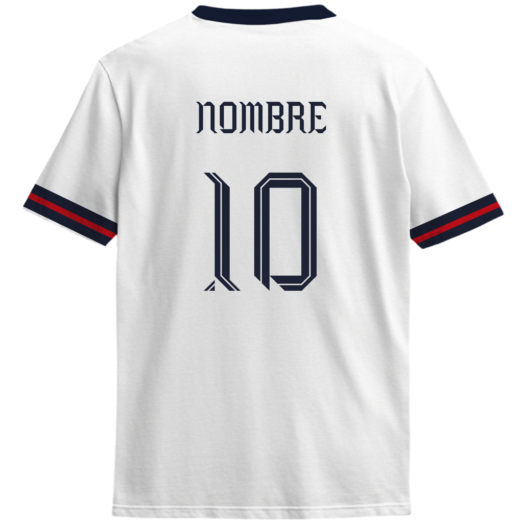 Playera America Local 25 blanca