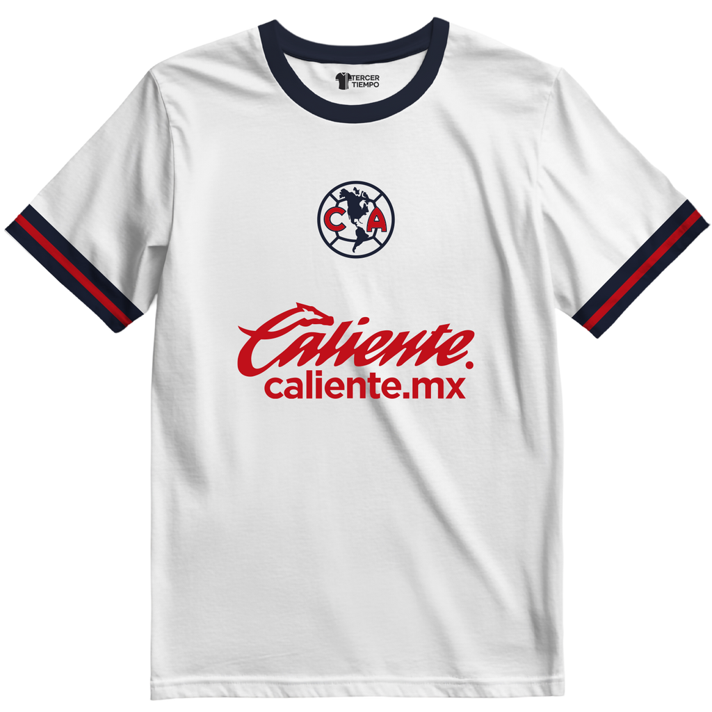 Playera America Local 25 blanca