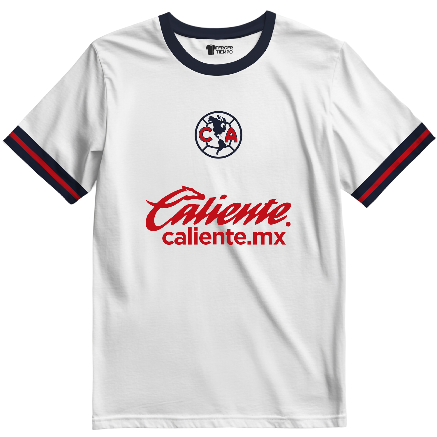 Playera America Local 25 blanca