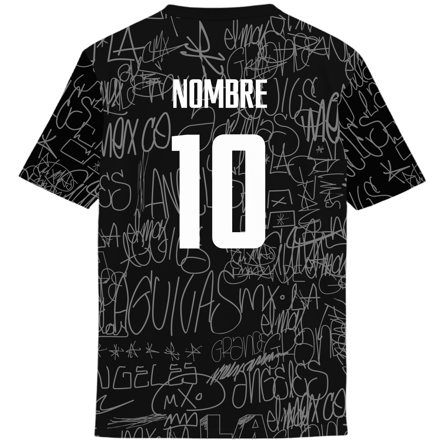Playera America Los Angeles Grafiti negra