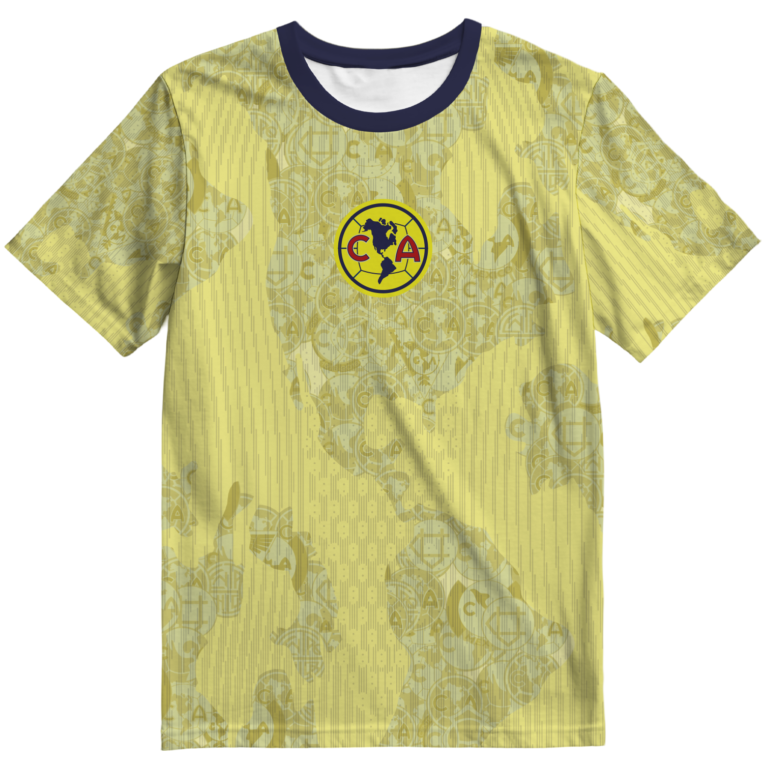 Playera America Mapa Amarilla