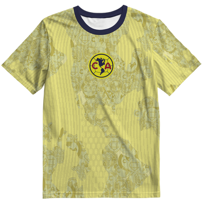 Playera America Mapa Amarilla