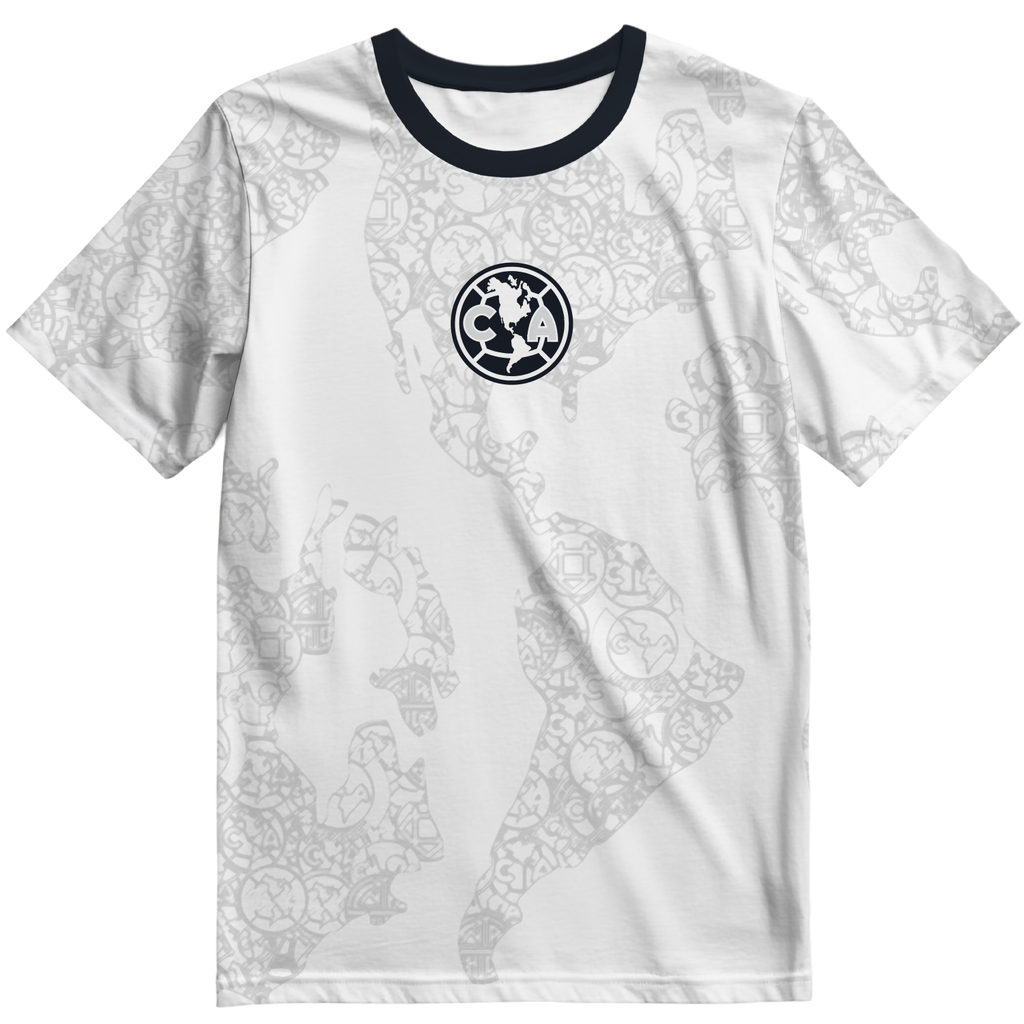 Playera America Mapa Blanca