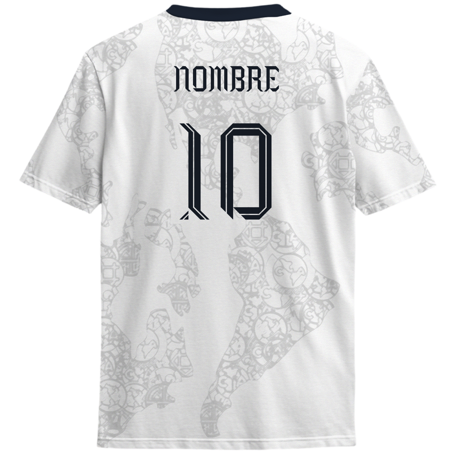 Playera America Mapa Blanca