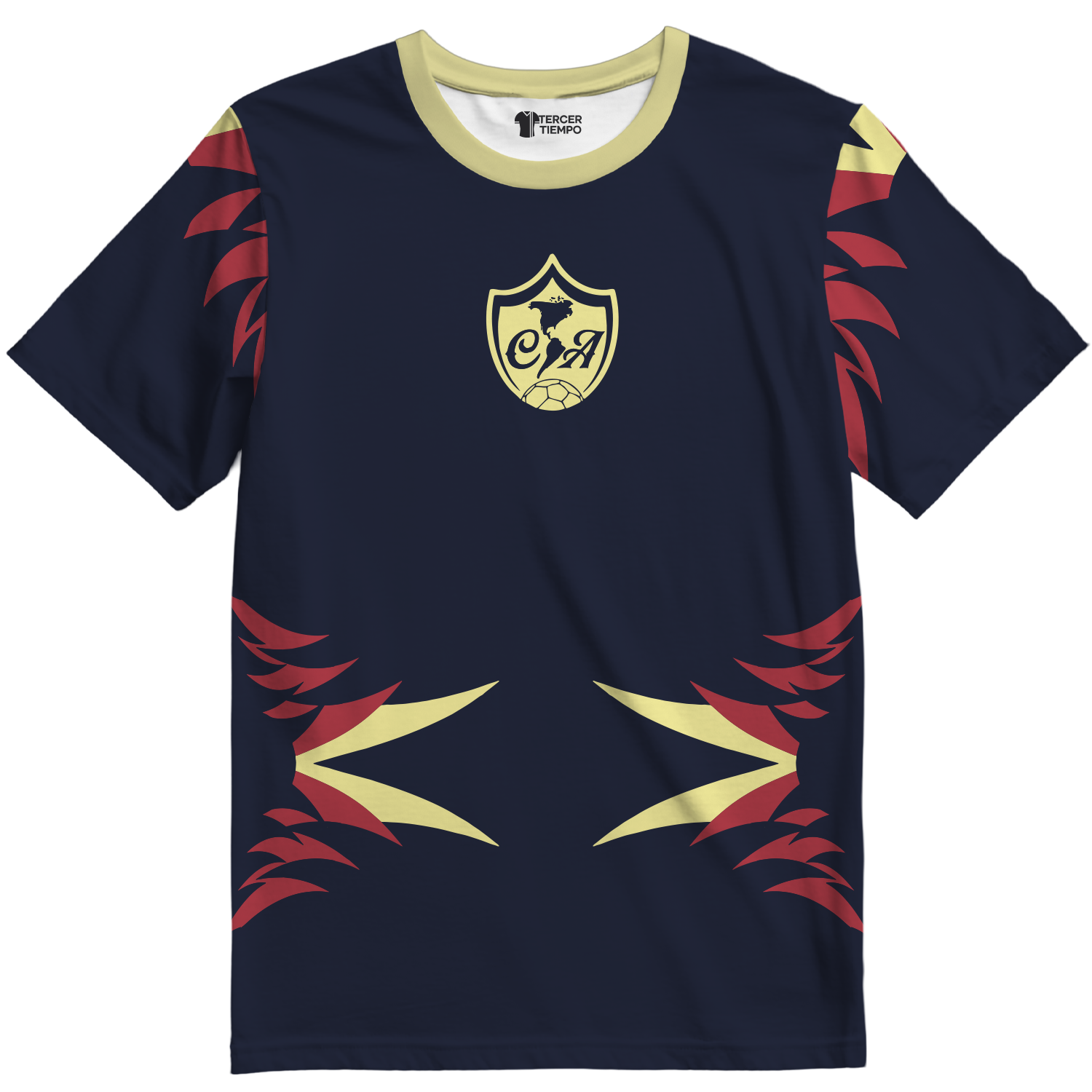 Playera America Plumas Azul