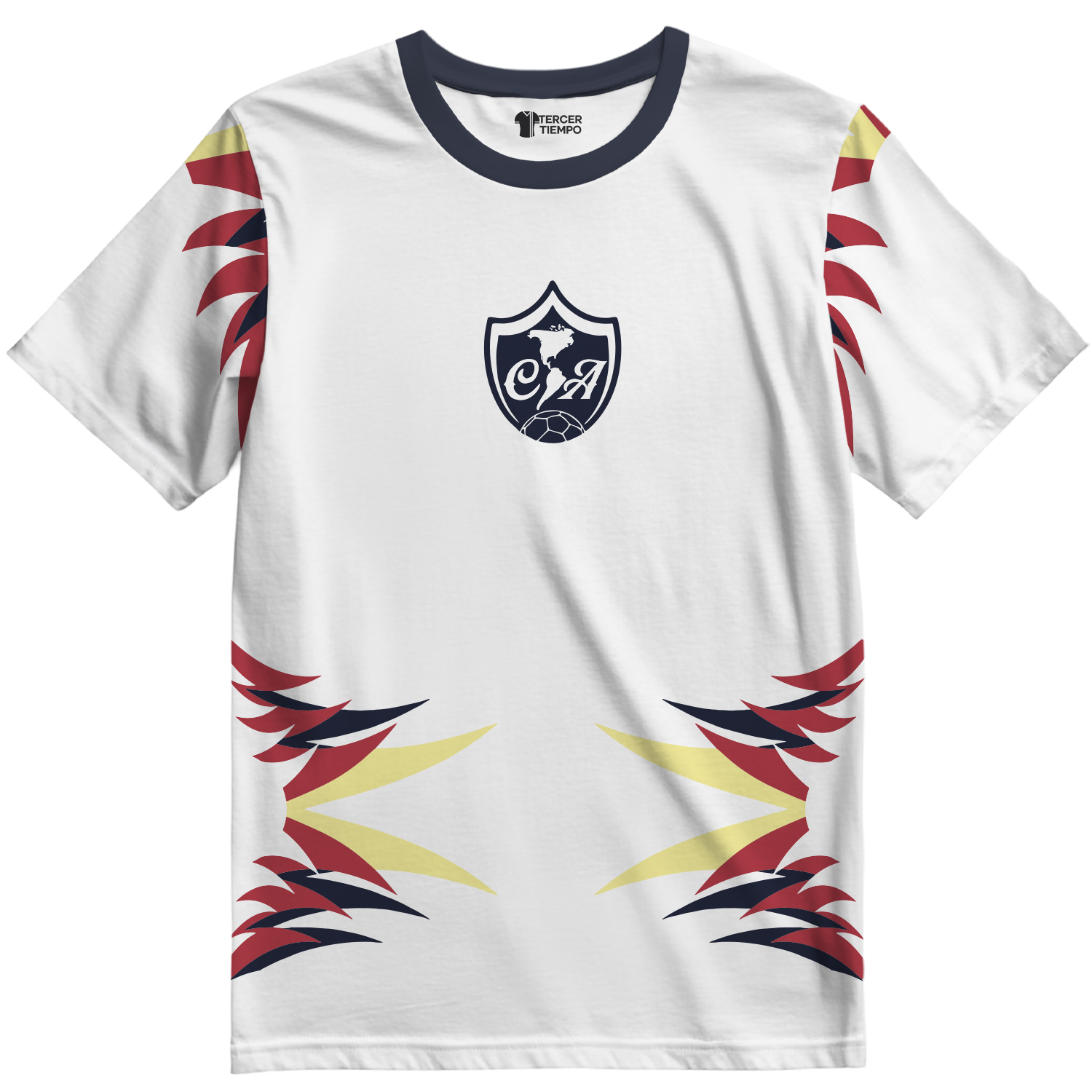 Playera America Plumas Blanca