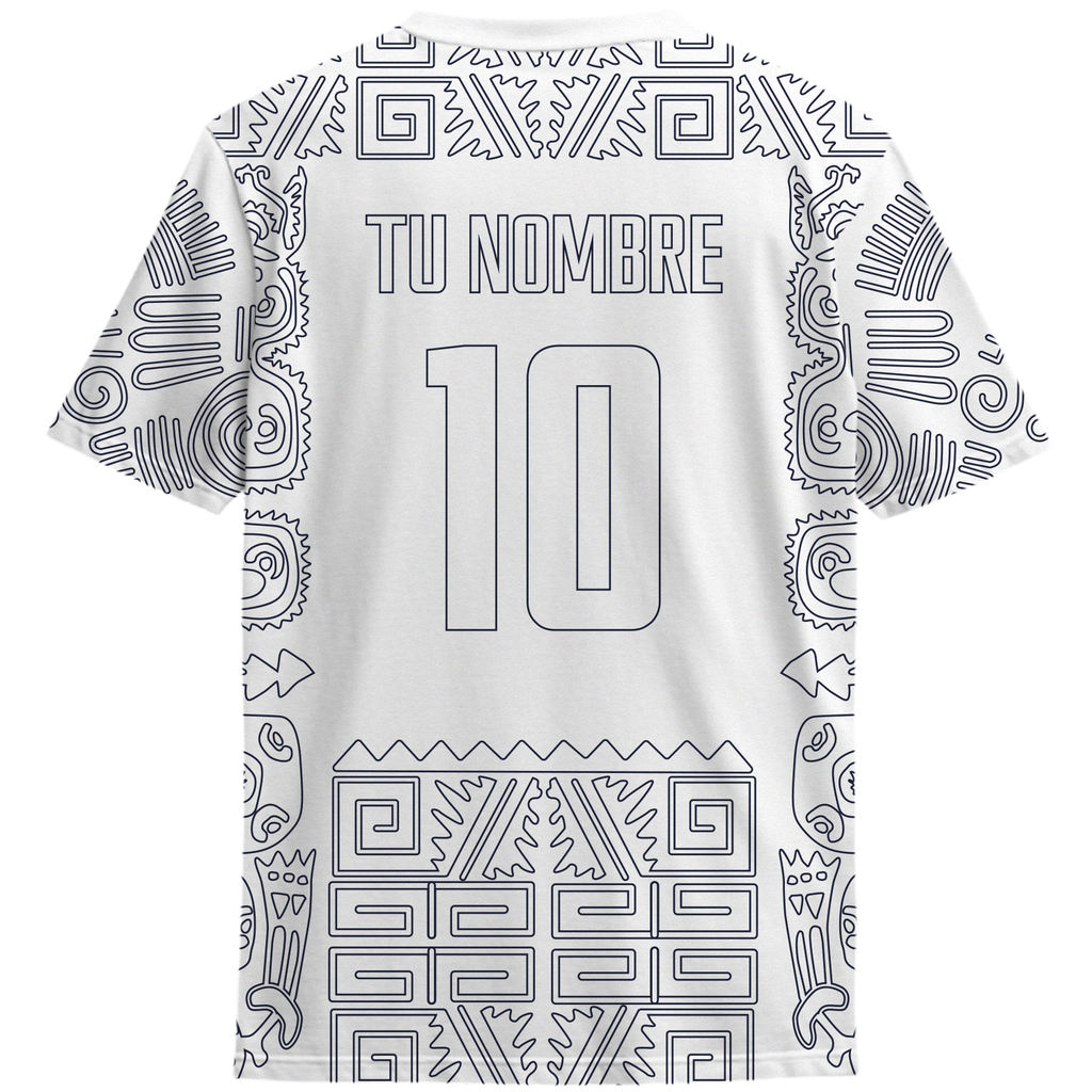 Playera America Símbolos Blanca