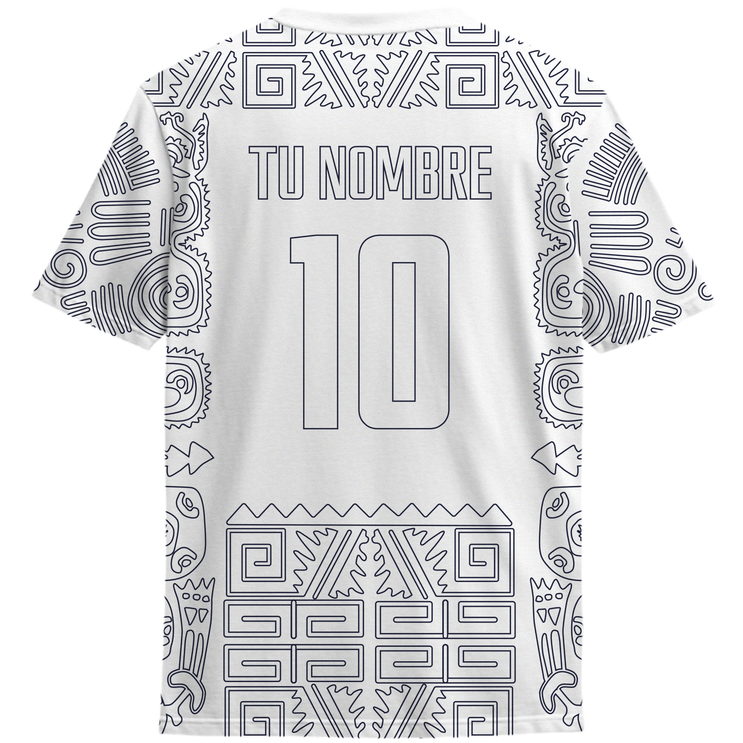 Playera America Símbolos Blanca