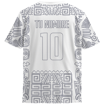 Playera America Símbolos Blanca