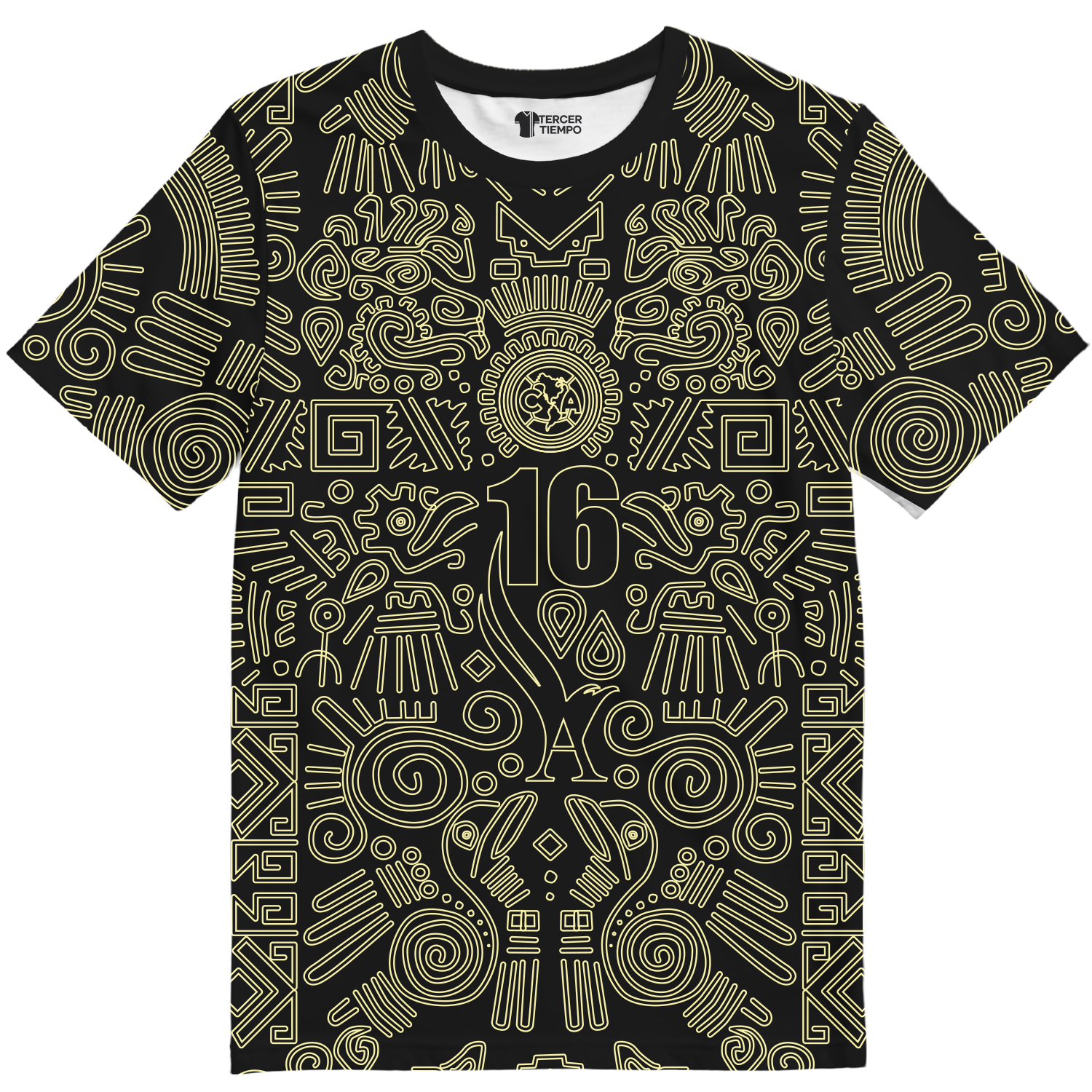 Playera America Símbolos Negra