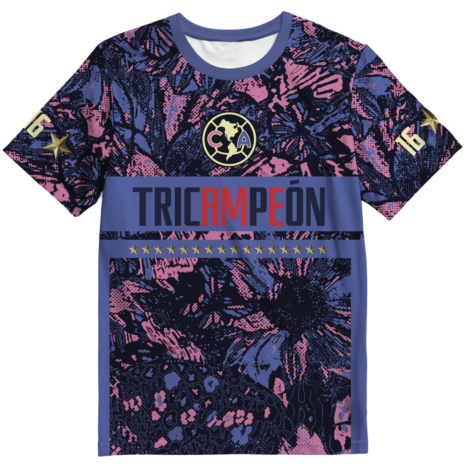 Playera America Tricampeon Colores