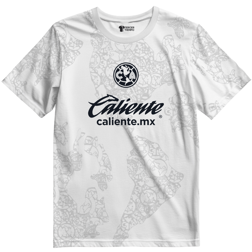 Playera America Visitante 25 blanca