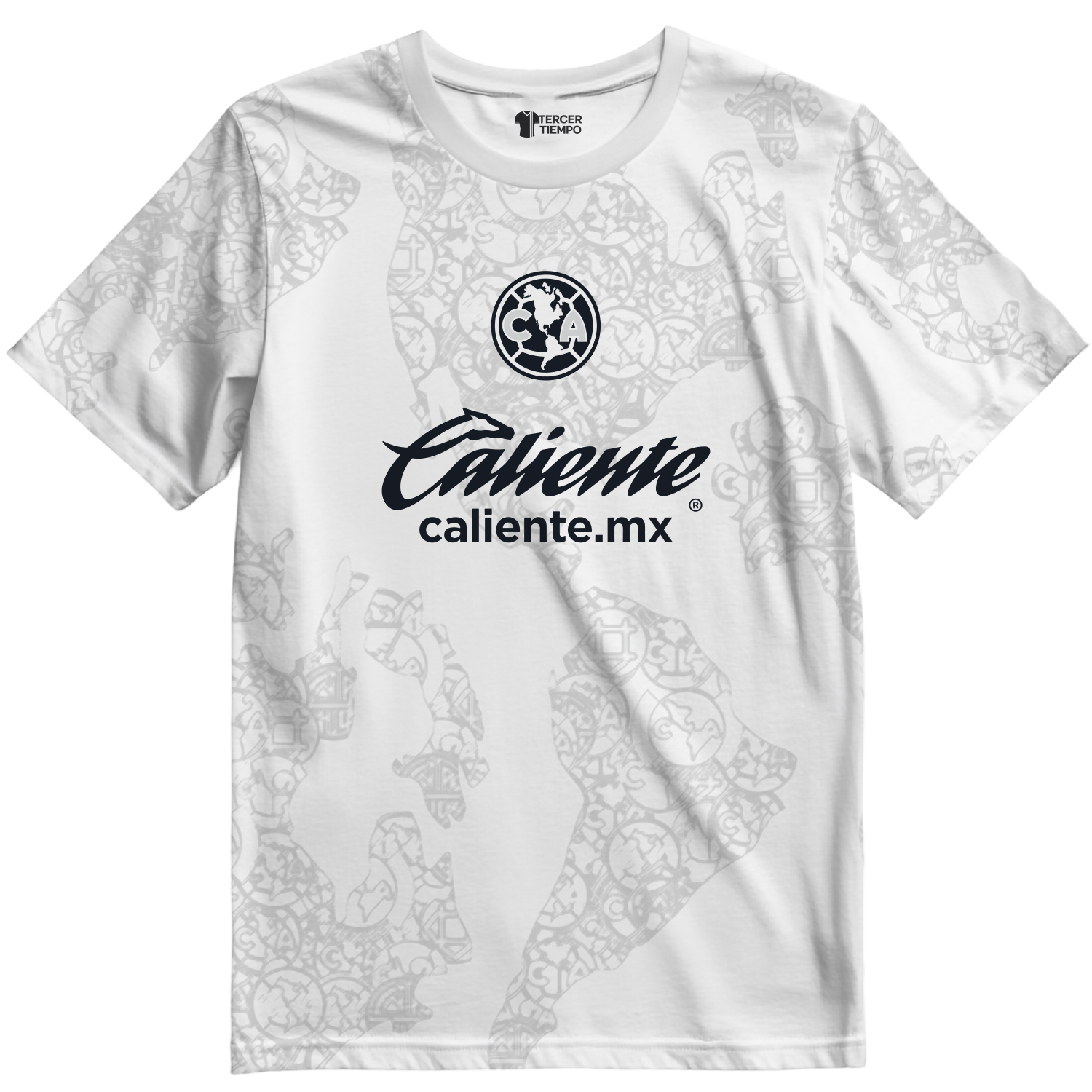 Playera America Visitante 25 blanca