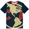 Playera America continente azul
