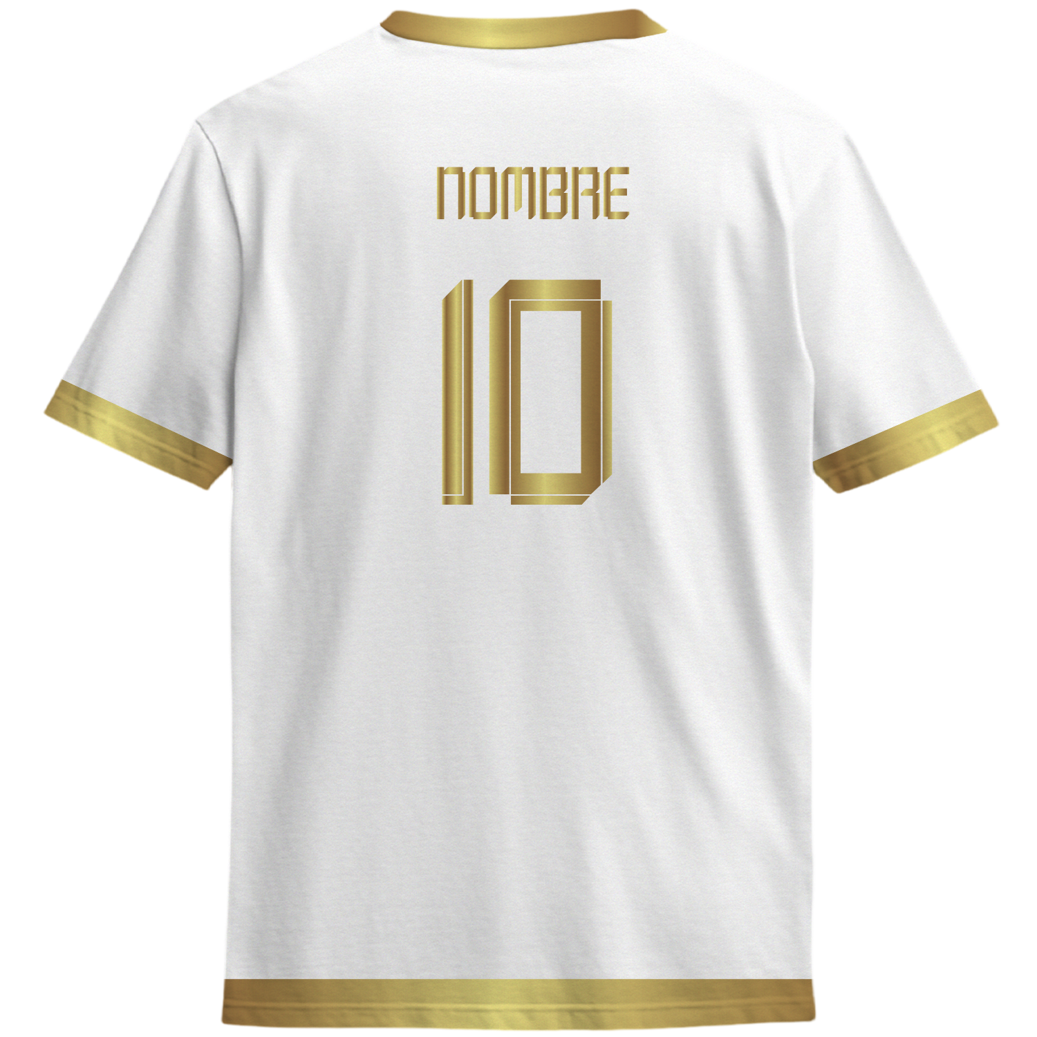Playera America Campeon Dorada Blanca