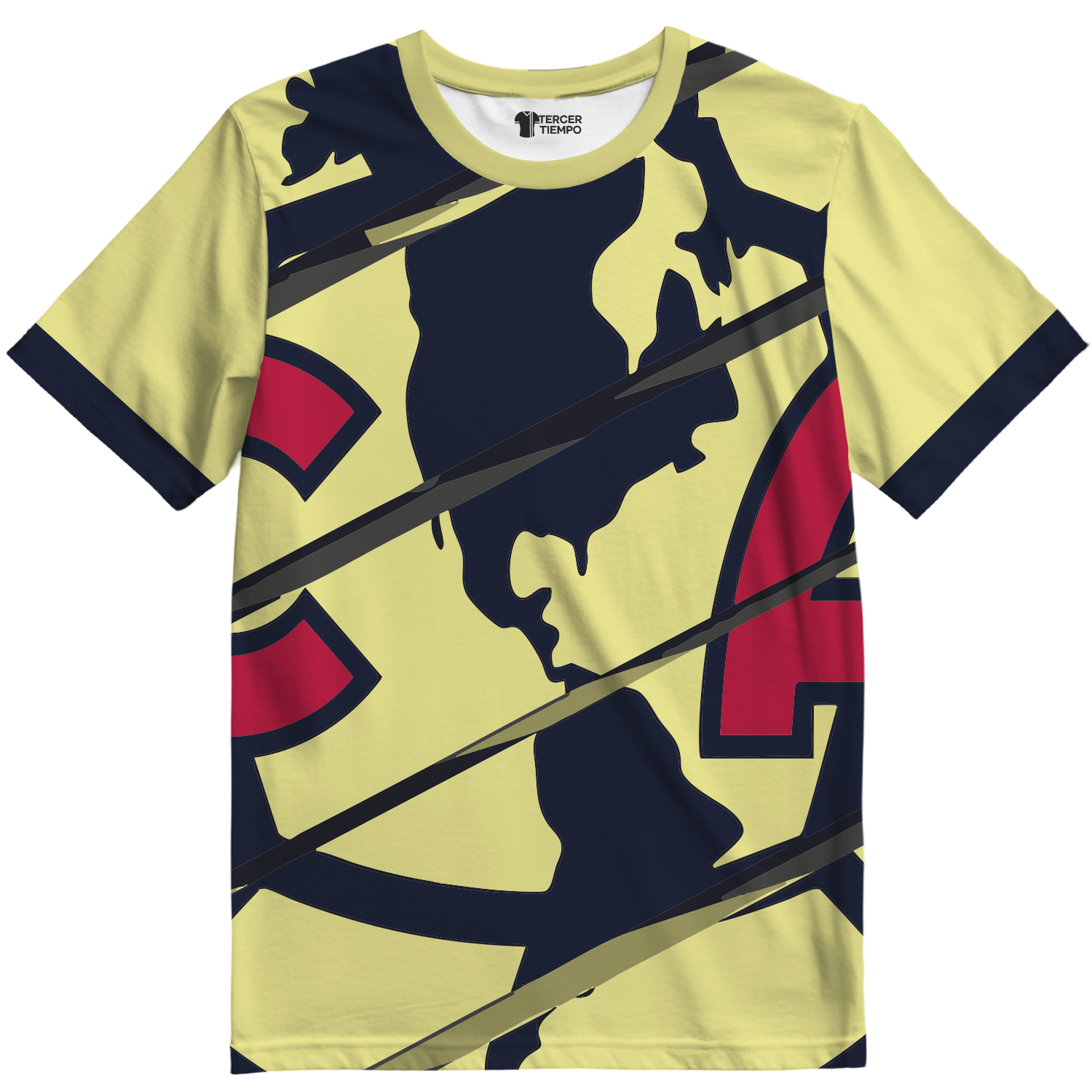 Playera America Escudo Amarilla