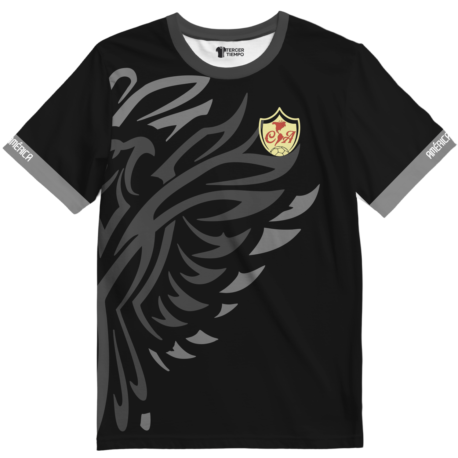 Playera America Fenix Negro