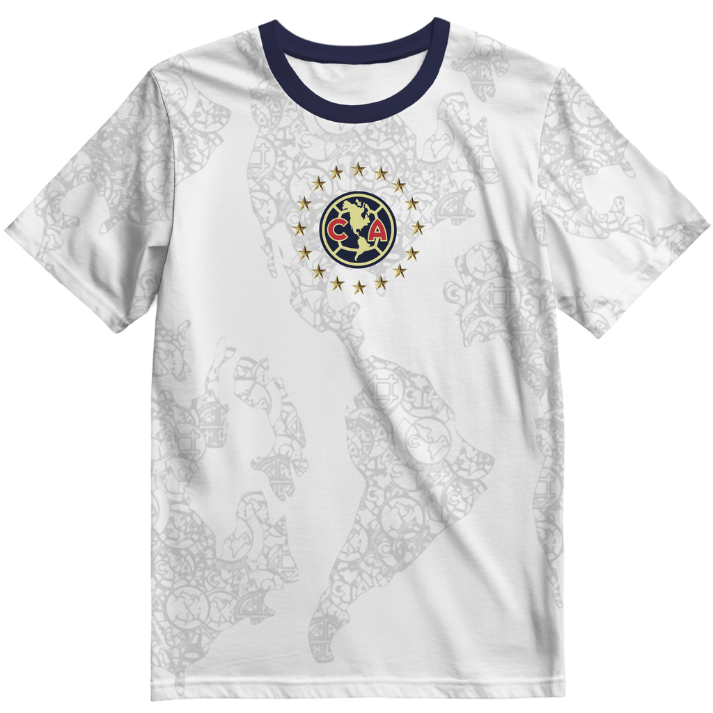 Playera America Tricampeon Blanca