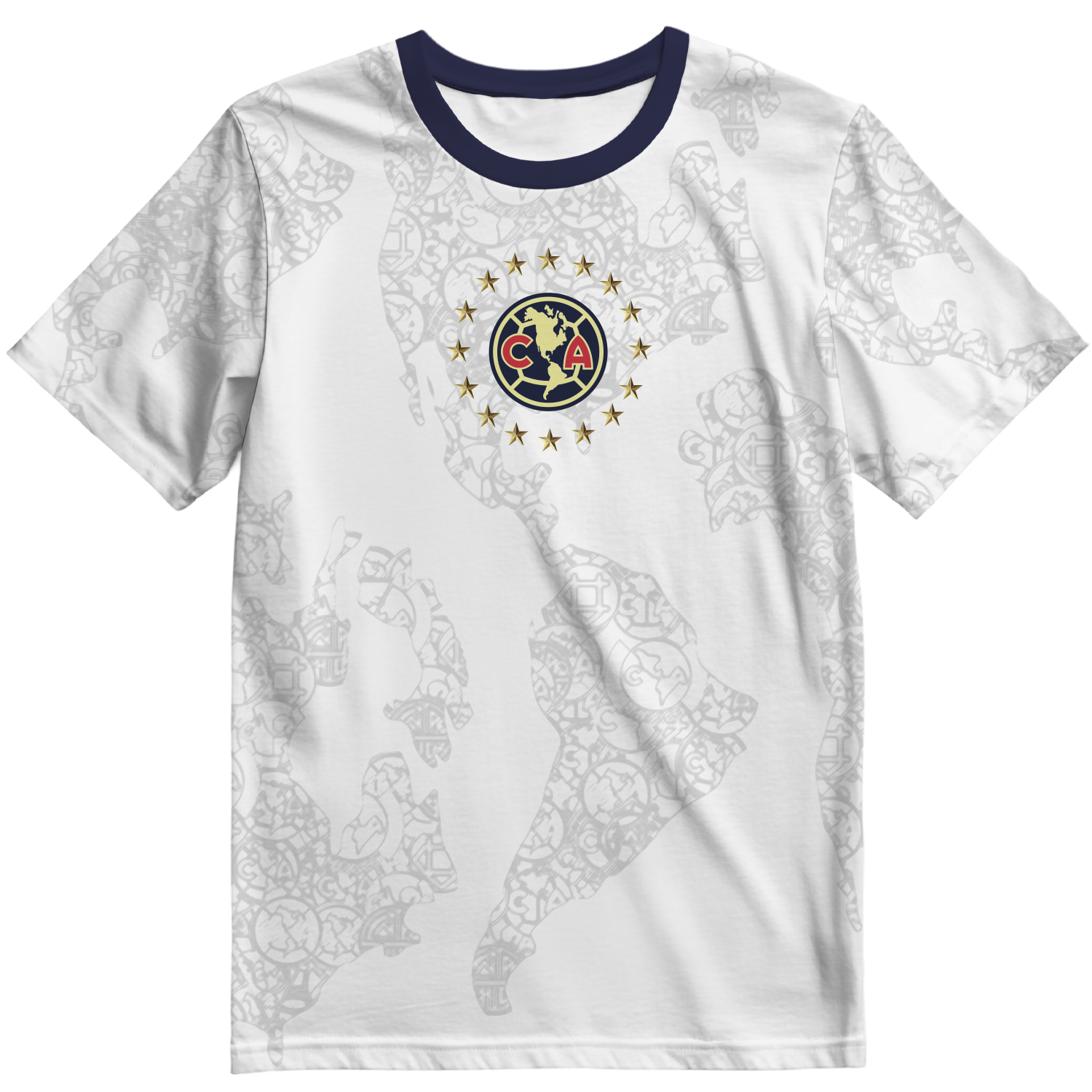 Playera America Tricampeon Blanca