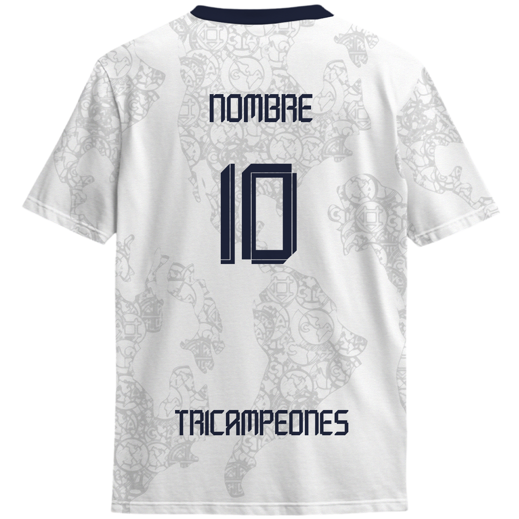 Playera America Tricampeon Blanca
