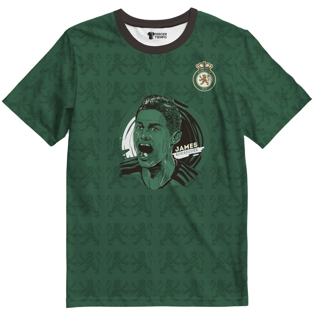 Playera Leon Local 25 James Verde