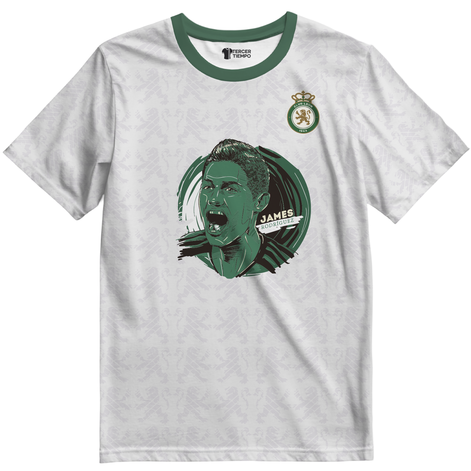 Playera Leon Local 25 James Blanca